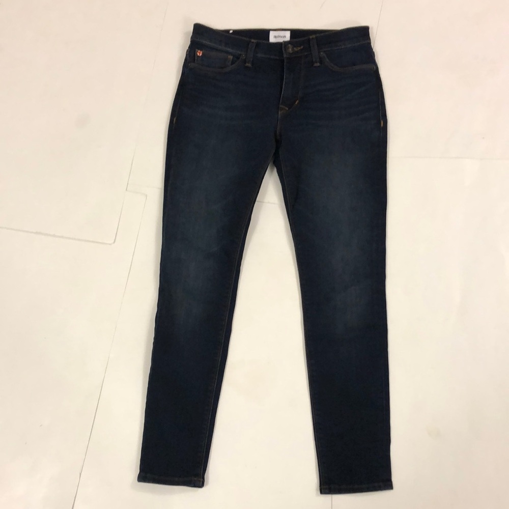 Hudson 27 Jeans Dark Blue 5 Pocket Natalie Super Skinny Mid rise Ankle Excellent